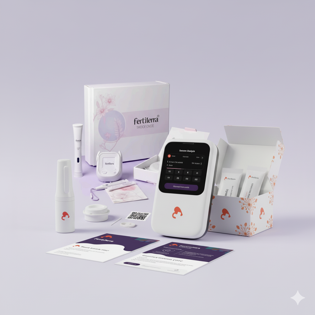 FertiTerra product suite with test device and kit